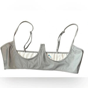 IHeart Raves Futuristic Reflective Cropped Corset Top,